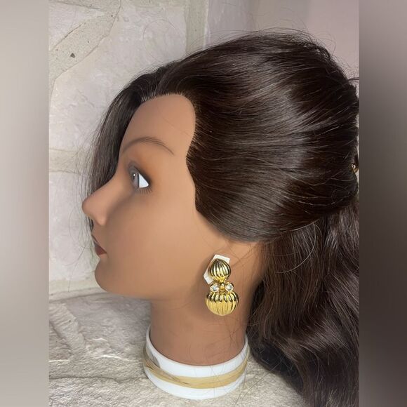 Fashion vintage clip on earring set of 2 - Picture 4 of 6